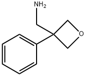 3-苯基-3-胺甲基-1-氧杂环丁烷 结构式