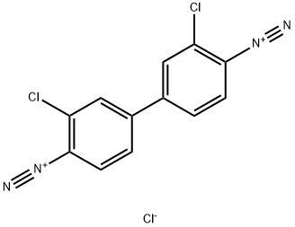 3,3'-dichloro[1,1'-biphenyl]-4,4'-bis(diazonium) dichloride 结构式