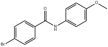 4-溴-N-(4-甲氧基苯基)苯甲酰胺 结构式