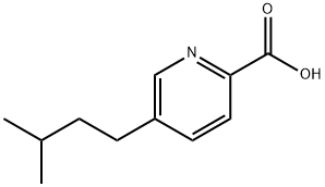 5-Isopentylpyridine-2-carboxylic acid 结构式