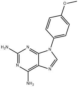 9-(4-methoxyphenyl)purine-2,6-diamine 结构式