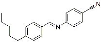 4-[(4-pentylbenzylidene)amino]benzonitrile  结构式