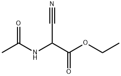 N-乙酰基-2-氰基甘氨酸乙酯 结构式