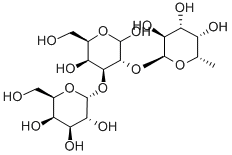 3-O-(ALPHA-D-吡喃半乳糖基)-2-O-(ALPHA-L-吡喃岩藻糖基)-D-半乳糖 结构式