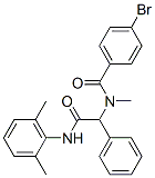 Benzeneacetamide, alpha-[(4-bromobenzoyl)methylamino]-N-(2,6-dimethylphenyl)- (9CI) 结构式