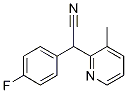 (4-fluorophenyl)(3-methylpyridin-2-yl)acetonitrile 结构式