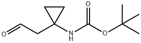 (1-(2-氧乙基)环丙基)氨基甲酸叔丁酯 结构式