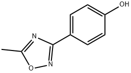 4-(5-甲基-1,2,4-噁二唑-3-基)苯酚 结构式