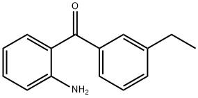 Methanone, (2-aminophenyl)(3-ethylphenyl)- (9CI) 结构式