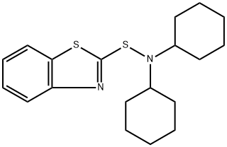 N,N-二环己基-2-苯并噻唑次磺酰胺 结构式