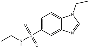 N,1-Diethyl-2-methyl-1H-benzimidazole-5-sulfonamide 结构式