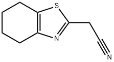 2-(4,5,6,7-四氢-1,3-苯并噻唑-2-基)乙腈 结构式