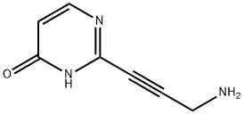 4(1H)-Pyrimidinone, 2-(3-amino-1-propynyl)- (9CI) 结构式