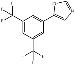 4-(3,5-BIS-TRIFLUOROMETHYL-PHENYL)-1H-IMIDAZOLE 结构式