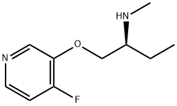 2-Butanamine,1-[(4-fluoro-3-pyridinyl)oxy]-N-methyl-,(2S)-(9CI) 结构式