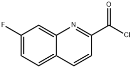 2-Quinolinecarbonyl chloride, 7-fluoro- (9CI) 结构式