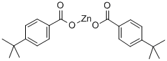 4-(1,1-二甲基乙基)苯甲酸锌盐 结构式