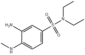 3-氨基-N,N-二乙基-4-(甲氨基)苯磺酰胺 结构式