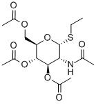 乙基-2-乙酰氨基-3,4,6-三-O-乙酰基-2-脱氧-Α-D-硫代葡萄糖苷 结构式