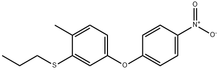 4-methyl-3-(n-propylthio)phenyl 4-nitrophenyl ether 结构式