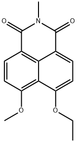 6-ethoxy-7-methoxy-2-methyl-1H-benz[de]isoquinoline-1,3(2H)-dione 结构式