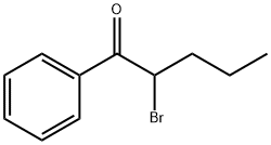 2-溴-1-苯基-1-戊酮 结构式