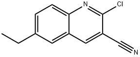 2-氯-6-乙基喹啉-3-甲腈 结构式