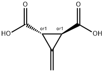 3-亚甲基环丙烷-反-1,2-二羧酸 结构式