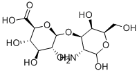 2-氨基-2-脱氧-3-O-(Β-D-吡喃葡糖醛酸)-Β-D-吡喃半乳糖 结构式