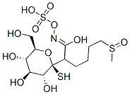 1-Thio-beta-D-glucopyranose 1-(6-(methylsulfinyl)-N-(sulfooxy)hexanimi date) 结构式