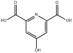 4-羟基吡啶-2,6-二甲酸 结构式