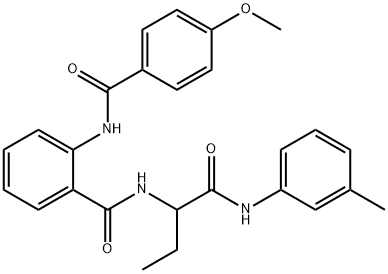 Benzamide, 2-[(4-methoxybenzoyl)amino]-N-[1-[[(3-methylphenyl)amino]carbonyl]propyl]- (9CI) 结构式