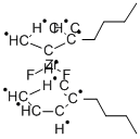 BIS(BUTYLCYCLOPENTADIENYL)DIFLUOROZIRCONIUM (IV) 结构式