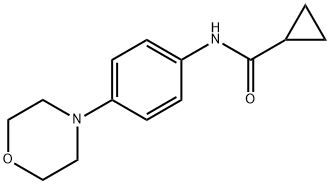 Cyclopropanecarboxamide, N-[4-(4-morpholinyl)phenyl]- (9CI) 结构式