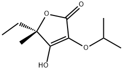 2(5H)-Furanone,5-ethyl-4-hydroxy-5-methyl-3-(1-methylethoxy)-,(5S)-(9CI) 结构式