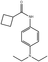 CYCLOBUTANECARBOXAMIDE, N-[4-(DIETHYLAMINO)PHENYL]- (9CI) 结构式