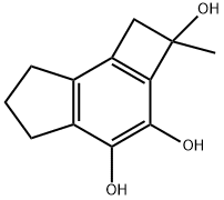 1H-Cyclobut[e]indene-2,3,4-triol, 2,5,6,7-tetrahydro-2-methyl- (9CI) 结构式