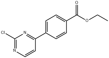 4-(2-氯嘧啶-4-基)苯甲酸乙酯 结构式