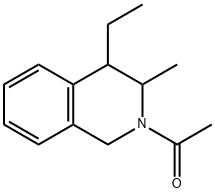 Isoquinoline, 2-acetyl-4-ethyl-1,2,3,4-tetrahydro-3-methyl- (9CI) 结构式