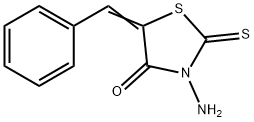 3-AMINO-5-[1-PHENYL-METH-(Z)-YLIDENE]-2-THIOXO-THIAZOLIDIN-4-ONE 结构式