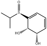 3,5-Cyclohexadiene-1,2-diol, 3-[(R)-(1-methylethyl)sulfinyl]-, (1S,2S)- (9CI) 结构式