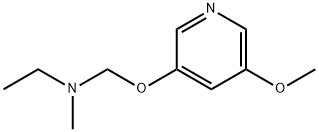 Ethanamine, N-[[(5-methoxy-3-pyridinyl)oxy]methyl]-N-methyl- (9CI) 结构式
