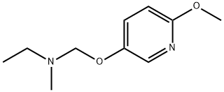 Ethanamine, N-[[(6-methoxy-3-pyridinyl)oxy]methyl]-N-methyl- (9CI) 结构式