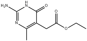 2-氨基-4-羟基-6-甲基-5-嘧啶乙酸乙酯 结构式