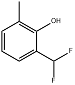 2-(二氟甲基)-6-甲基苯酚 结构式