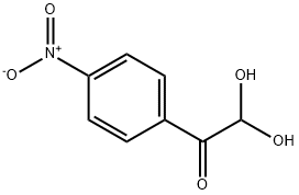 4-硝基苯甲酰甲醛一水合物 结构式