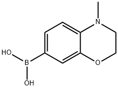 4-甲基苯并吗啉-7-硼酸 结构式