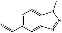 1-甲基-1,2,3-苯并三唑-5-甲醛 结构式