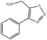 (4-PHENYL-1,2,3-THIADIAZOL-5-YL)METHYLAMINE,90%+ 结构式