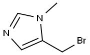 5-(溴甲基)-1-甲基-1H-咪唑 结构式